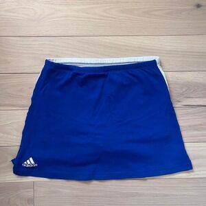 Vintage Y2k Adidas Mini Tennis Skort Womens Sz Small Blue Sportyspice activewear